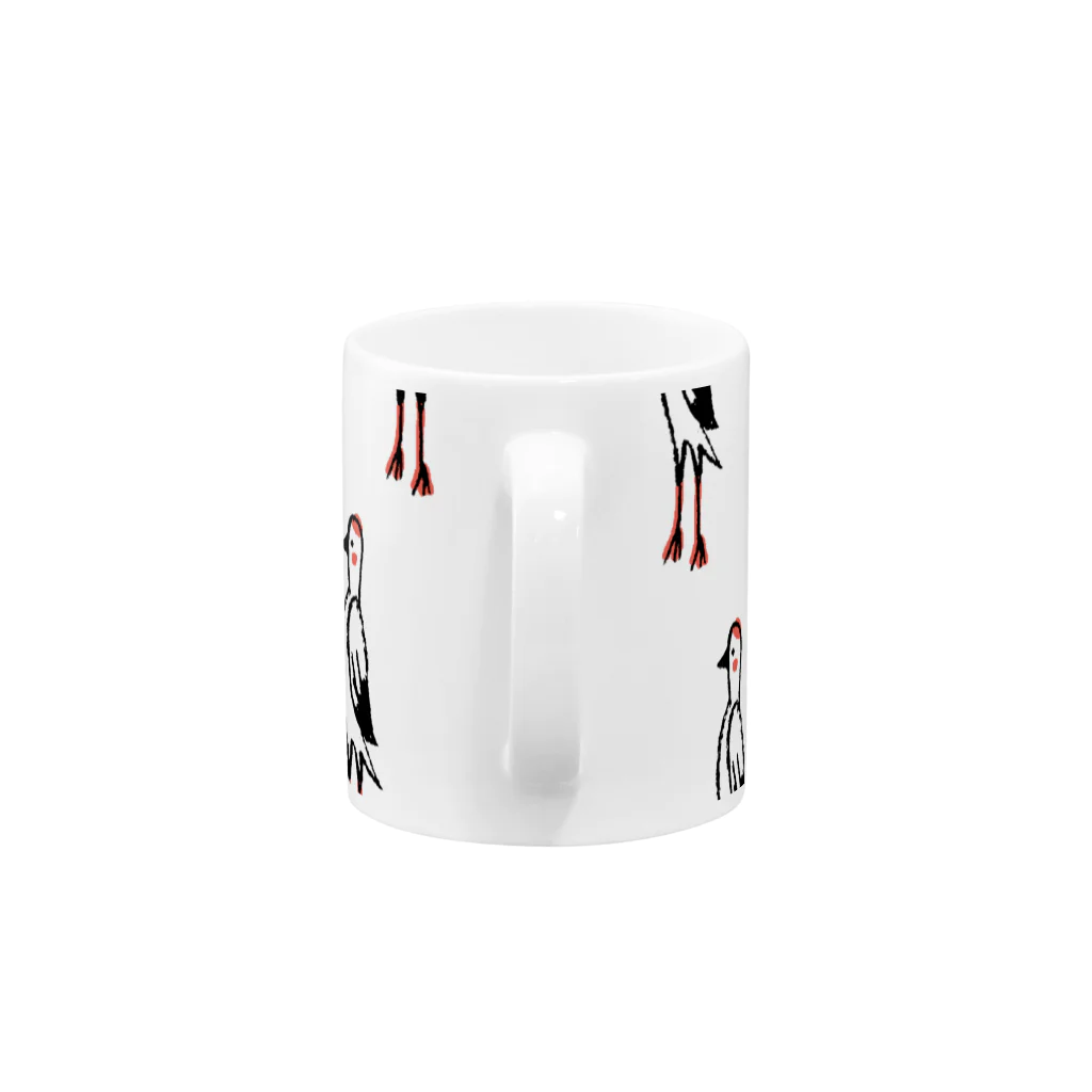 てら ねこグッズのツルツルマグカップ Mug :handle