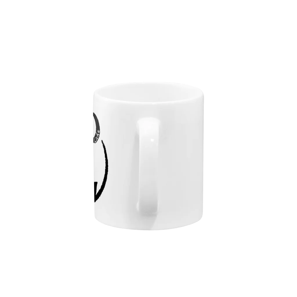 りひと／おいなりのLichtロゴ 濡羽色 Mug :handle