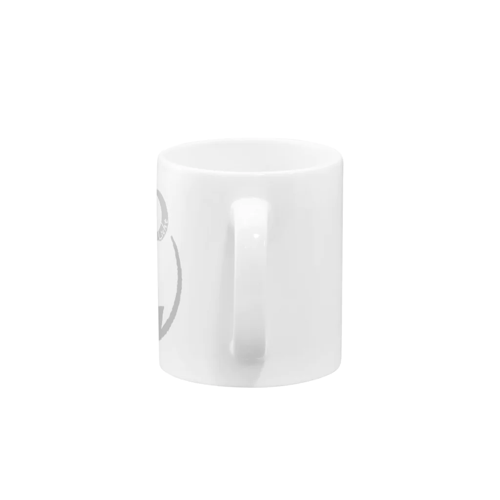 りひと／おいなりのLichtロゴ 白鼠 Mug :handle