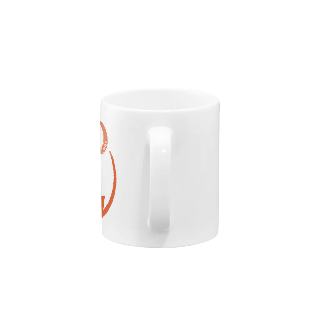 りひと／おいなりのLichtロゴ 黄櫨染 Mug :handle