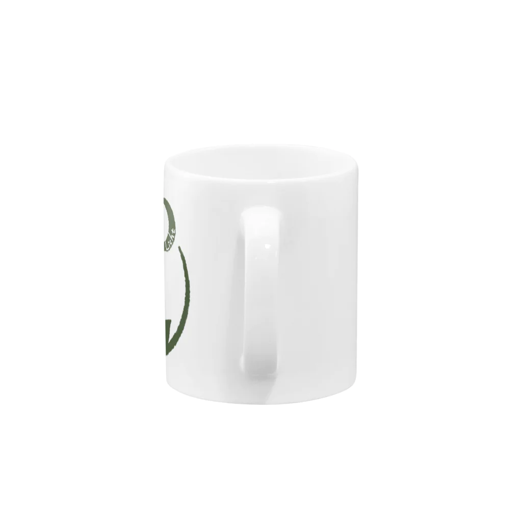 りひと／おいなりのLichtロゴ 草色 Mug :handle