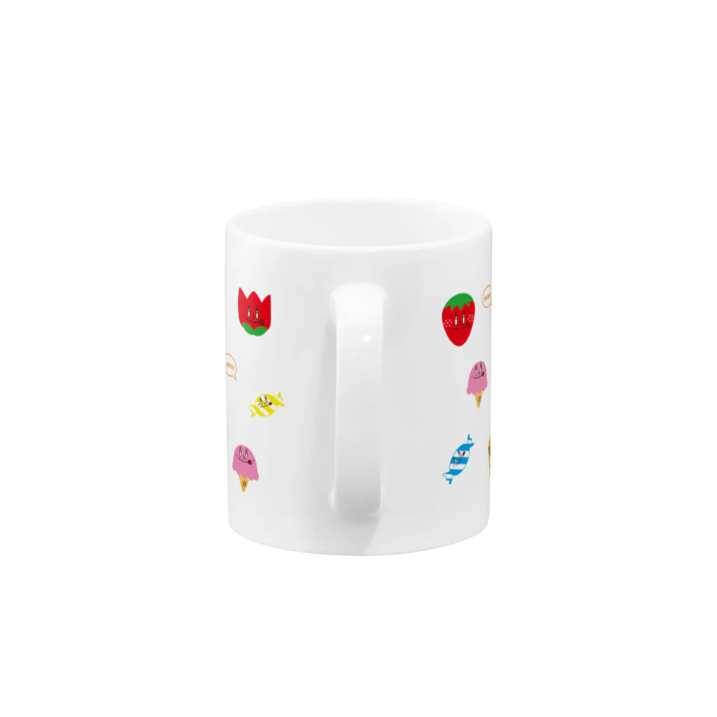 キラフルポップのいっぱいYummy Mug :handle