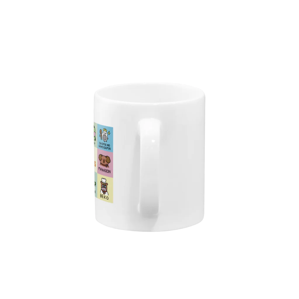 クーリエキャラクター（わ）のクーリエキャラクターズ Mug :handle