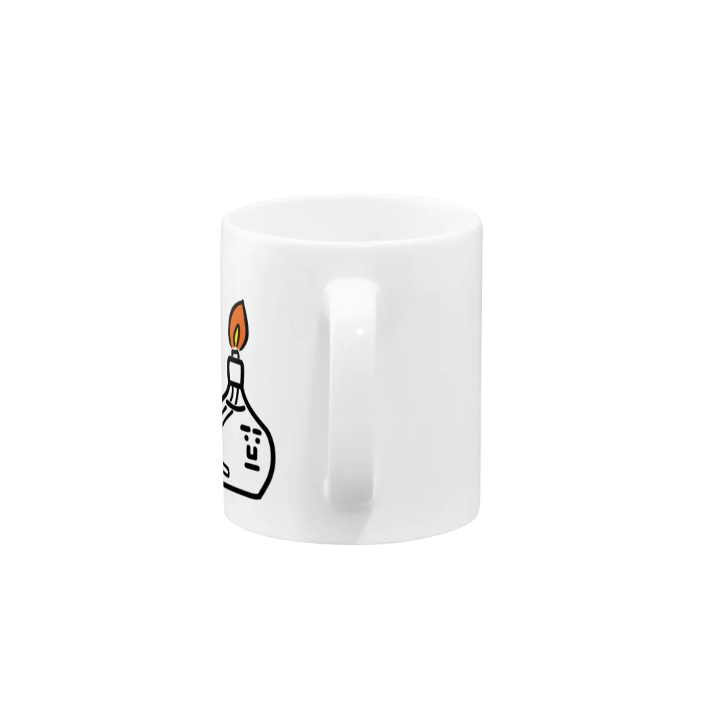 うえたに夫婦のビーカーくんとそのなかまたちロゴ Mug :handle