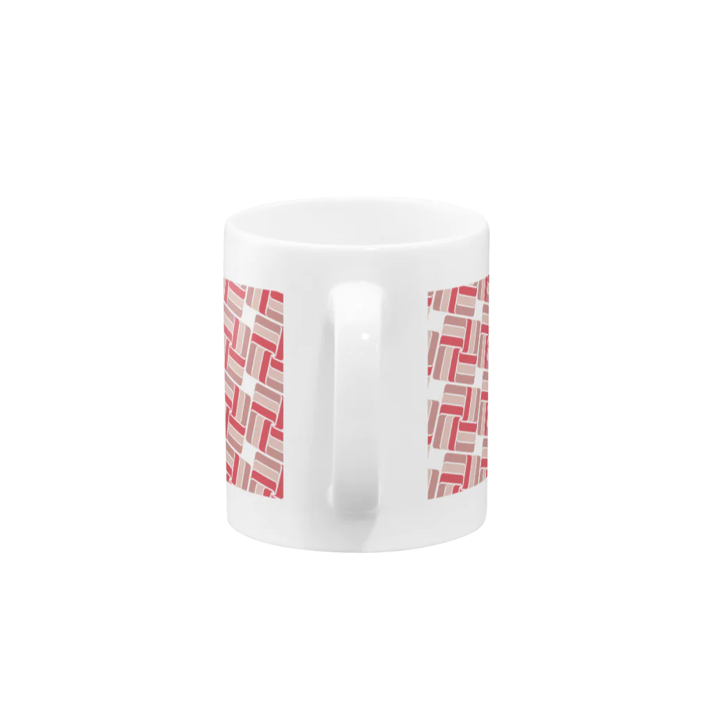 untidyboxのレトロパターンB 赤系 Mug :handle