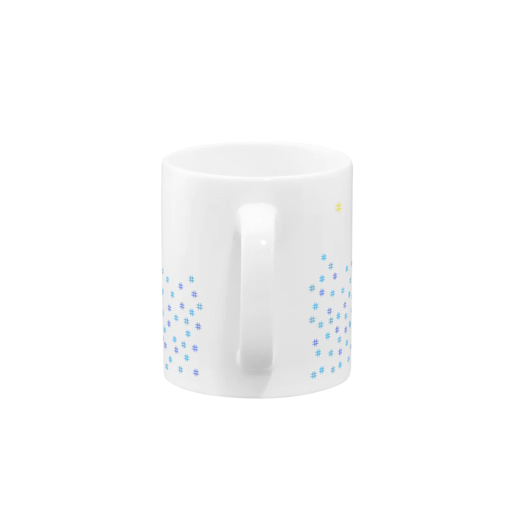 つめくさカップ店の積もる Mug :handle