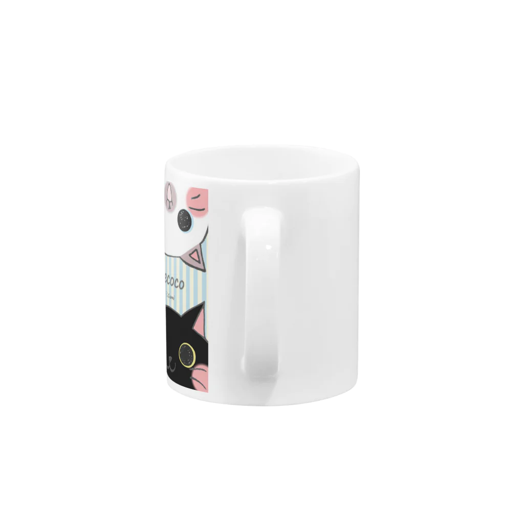 ぐみのねここ✴︎まぐかっぷ(ぶるー) 猫 Mug :handle