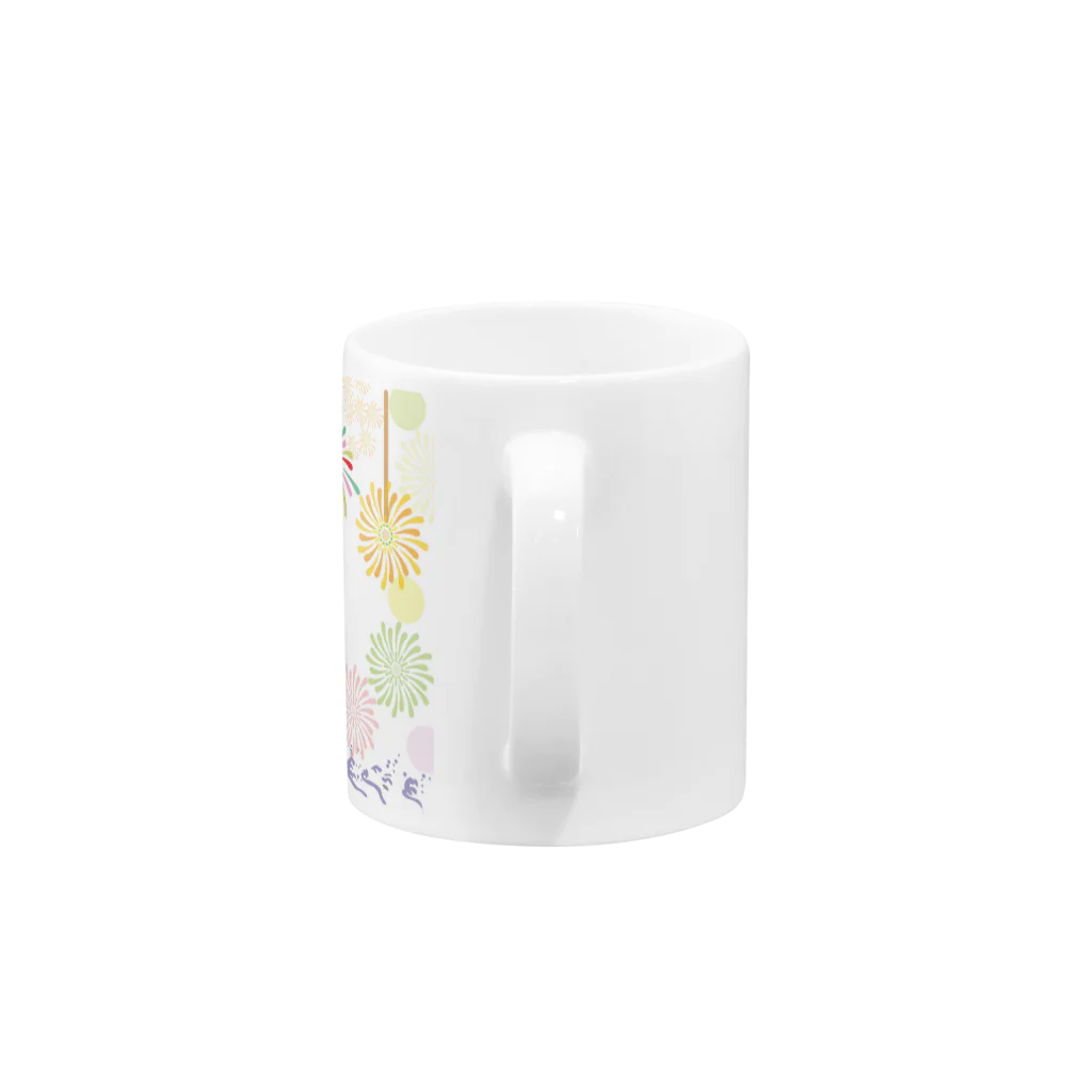 ジルトチッチのデザインボックスのクレコちゃんの花火大会 Mug :handle