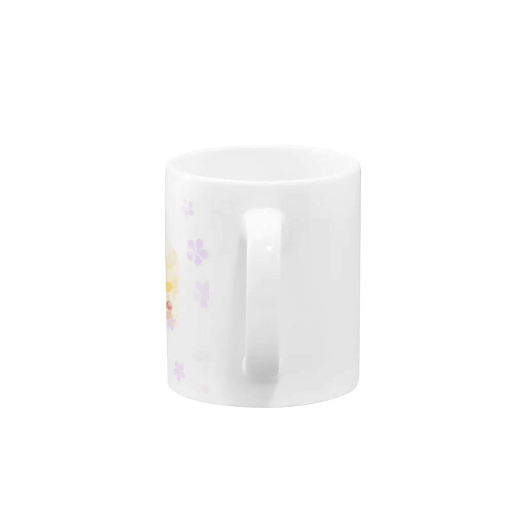 ゆるゆるショップの苺のショートケーキ Mug :handle