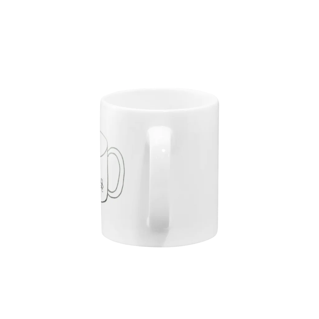 なごみのクローバー Mug :handle