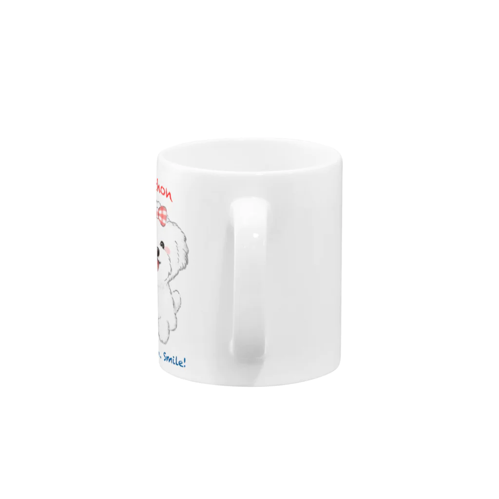 Wans Joie/ワンズジョワのスマイルビション女の子 Mug :handle