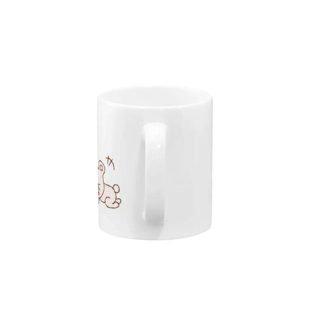 ゆずずショップの笑　くまくま Mug :handle