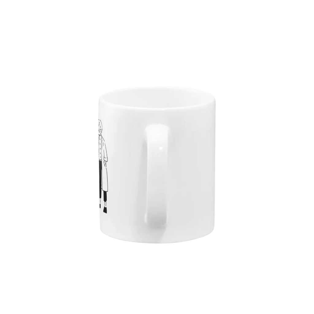 白衣のひとの白衣のひと「残業しない」 Mug :handle