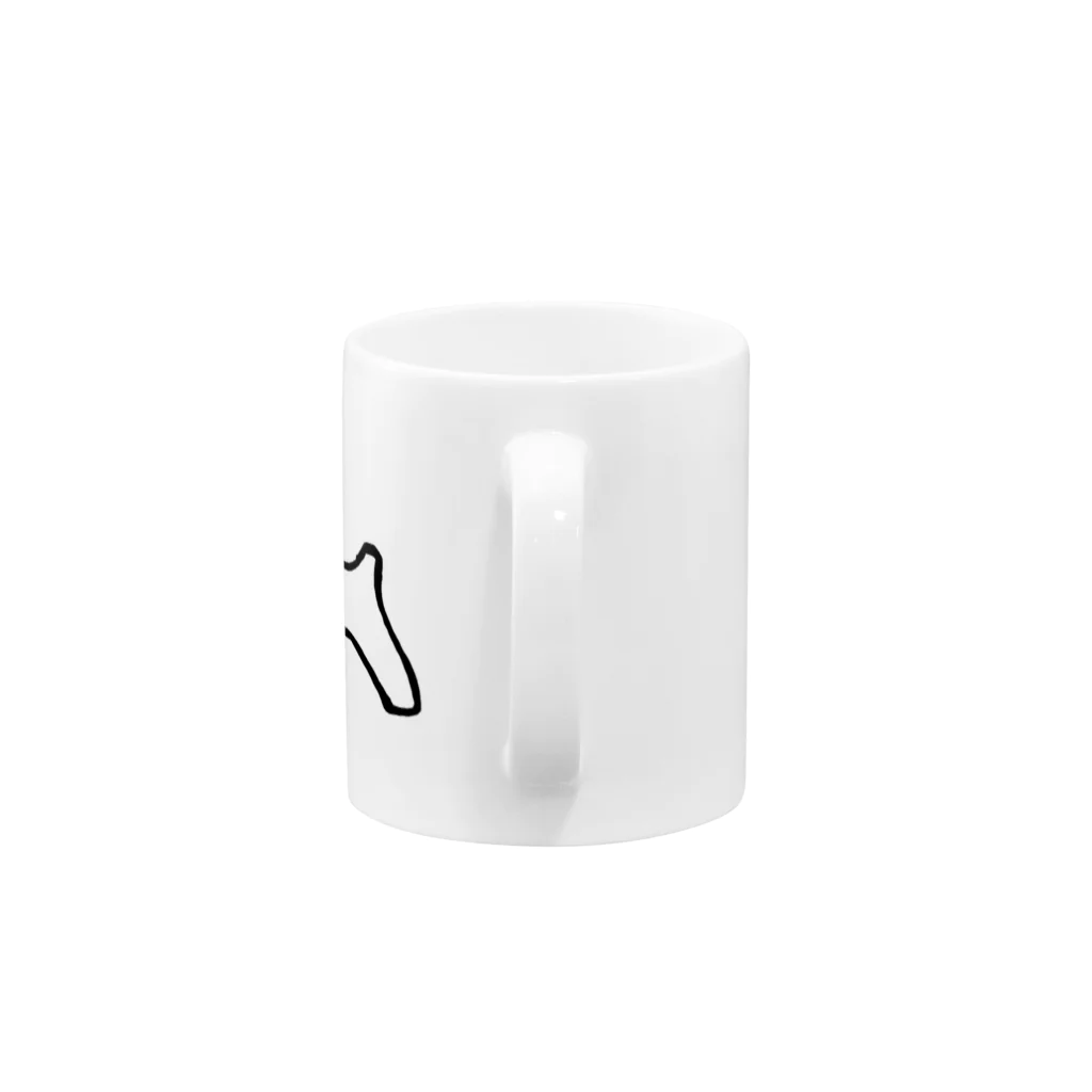 からばく社のスコッチテリアサイン③ Mug :handle