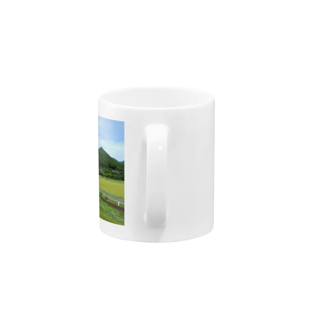 Love Trainの山の中の秘境駅 Mug :handle