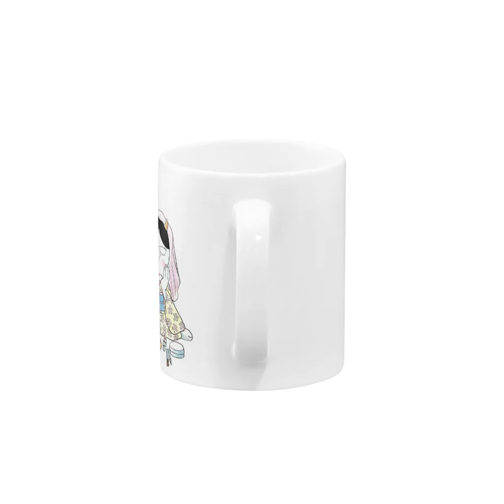 乱坊倶楽部ー妖怪部屋の妖怪　般若 Mug :handle