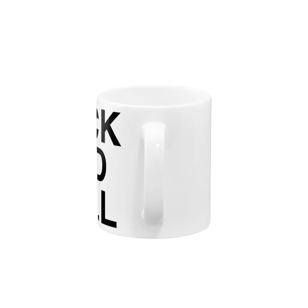 TOKYO LOGOSHOP 東京ロゴショップのROCK AND ROLL-ロックアンドロール- Mug :handle