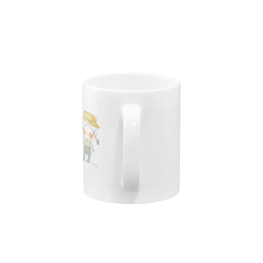 ふくまめさんの世界のたっぷり甘やかそう Mug :handle