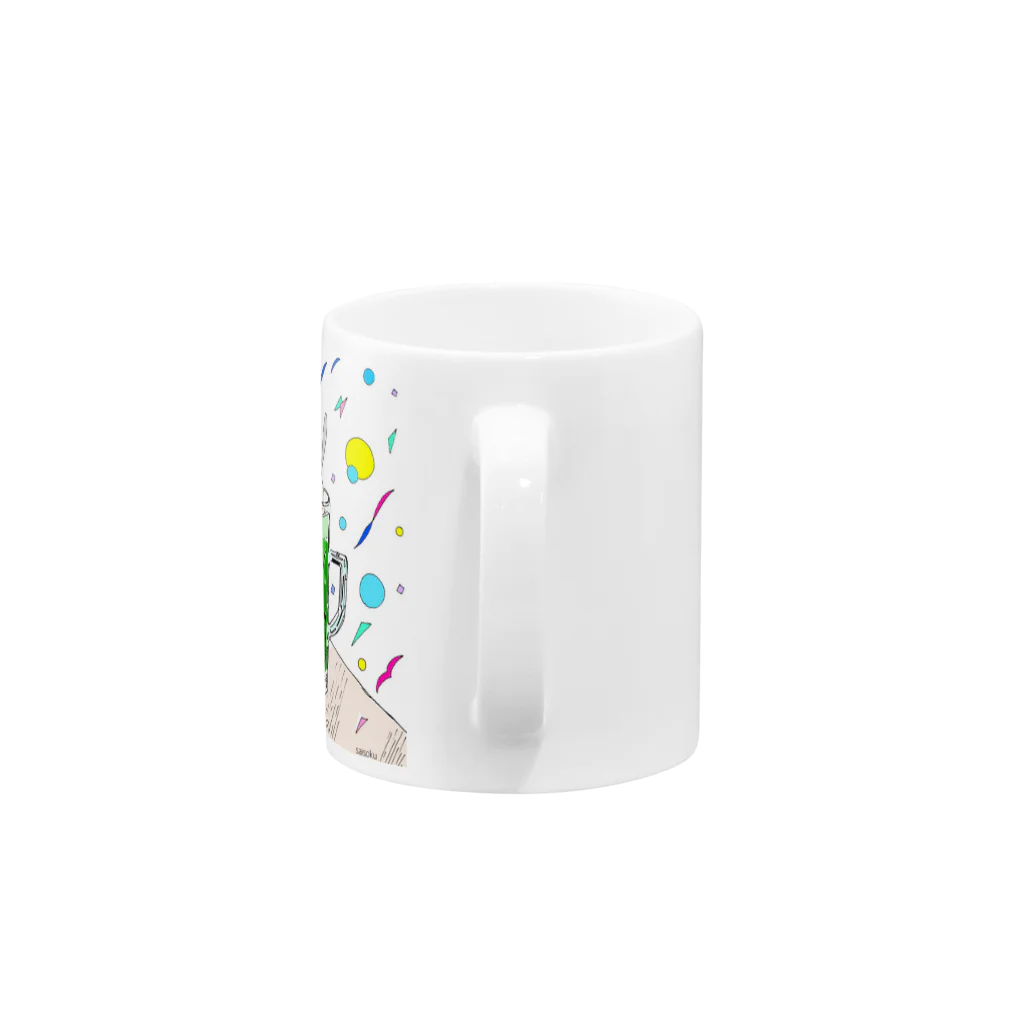 saisoku shopのクリーム・ソーダ Mug :handle