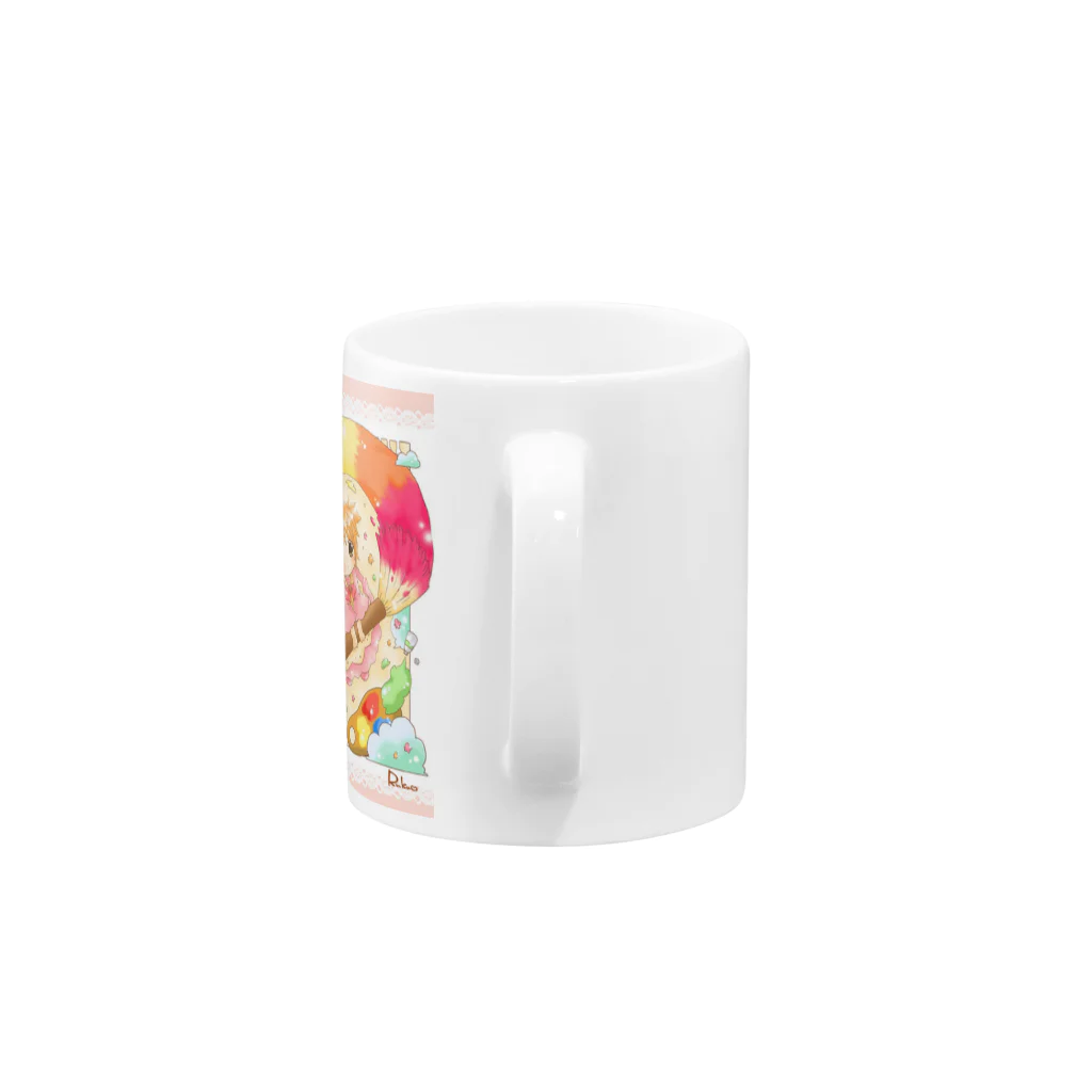 shocoraitの＊カラフルペイント＊ Mug :handle