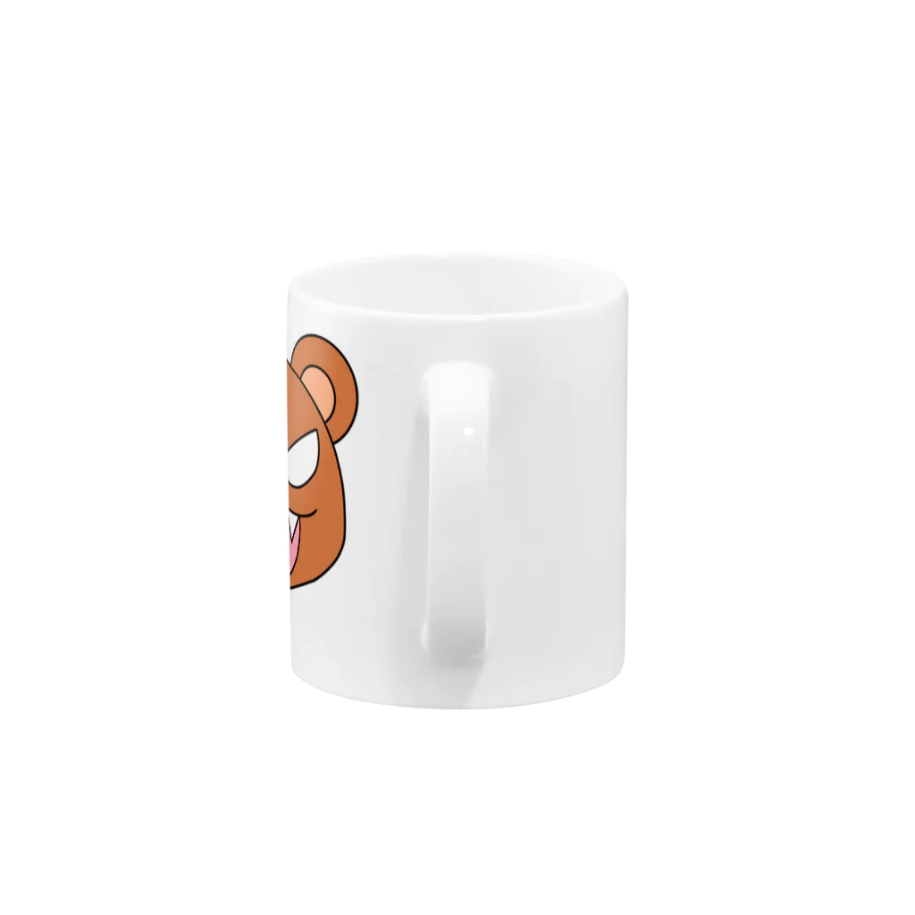 寒波のオリジナルくまくん Mug :handle