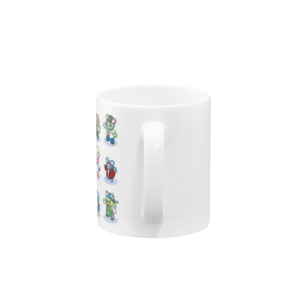 RaJappアイテムショップのぐるレス店員ズ Mug :handle