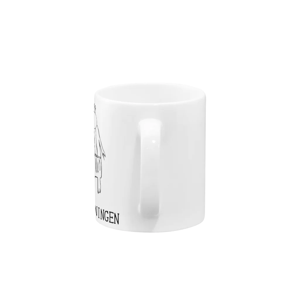 rurのTORI NINGEN Mug :handle