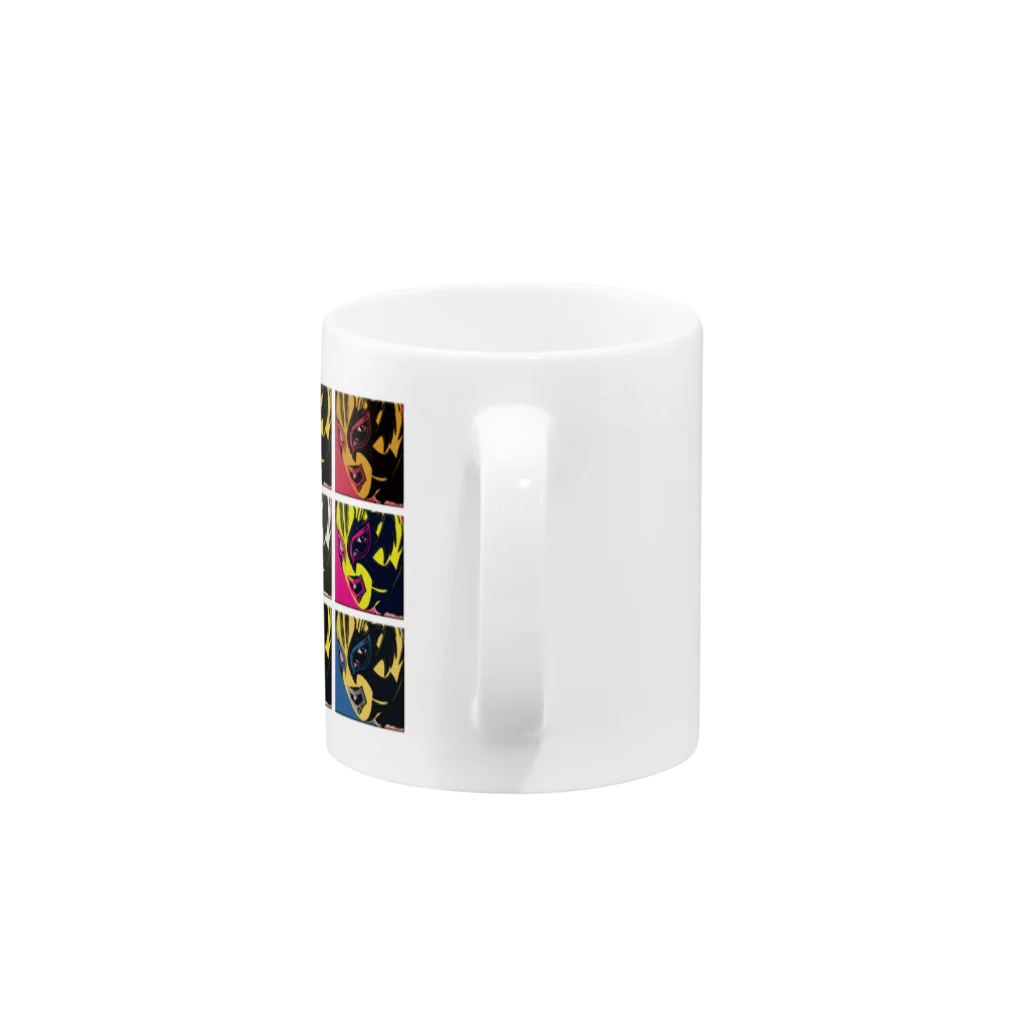 覆面MANIA＆CMLLの覆面MANIA "ANIVERSARIO 10" Mug :handle