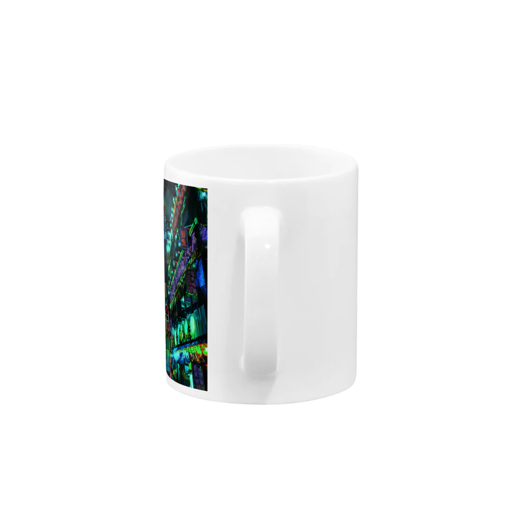 aero_acidのcyberpunk  tokyo Mug :handle