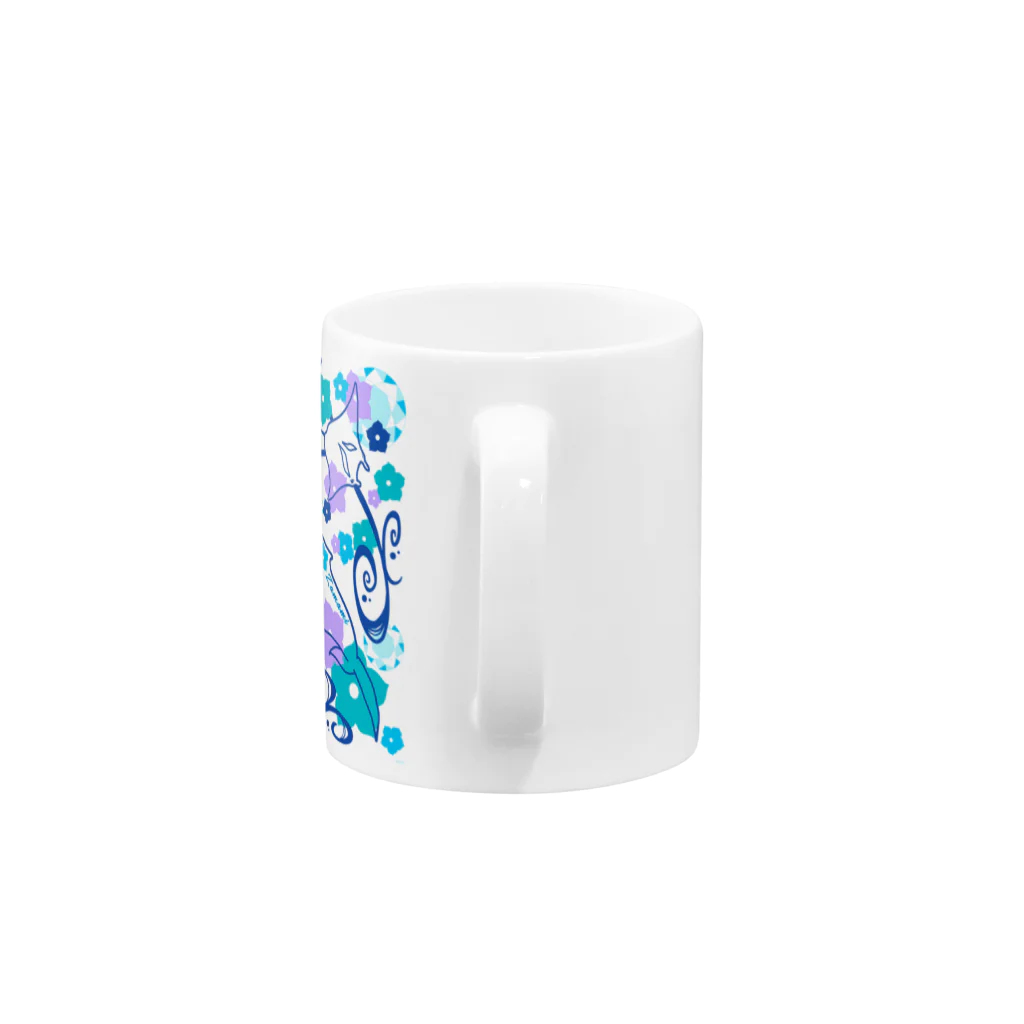 Aquagirl Zamami のZamami サマーシーフラワー Mug :handle