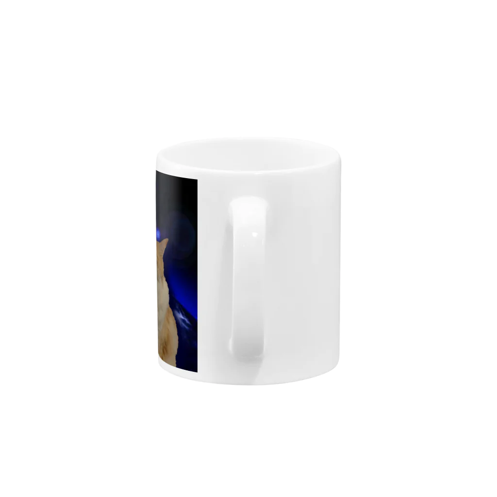 ねこの風太の宇宙を感じる風太 Mug :handle