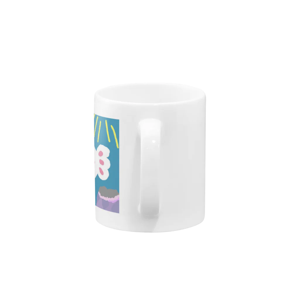 惑星プルルのおばけになってたサカナくん Mug :handle