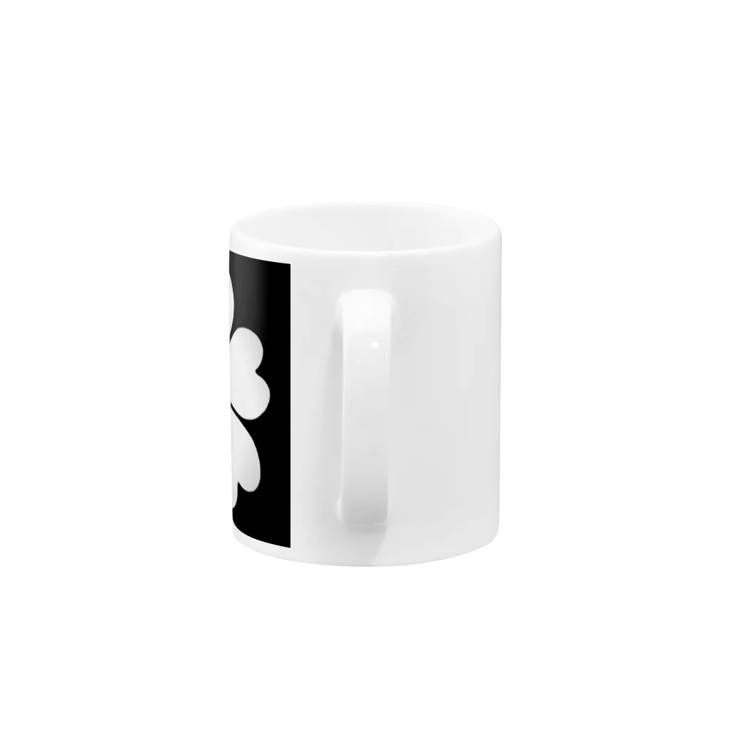 五つ葉ショップの五つ葉のクローバー Mug :handle