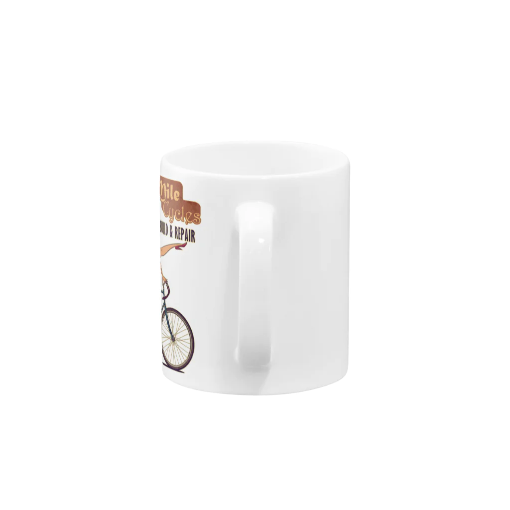 nidan-illustrationの"Cotton Mile Cycles" Mug :handle