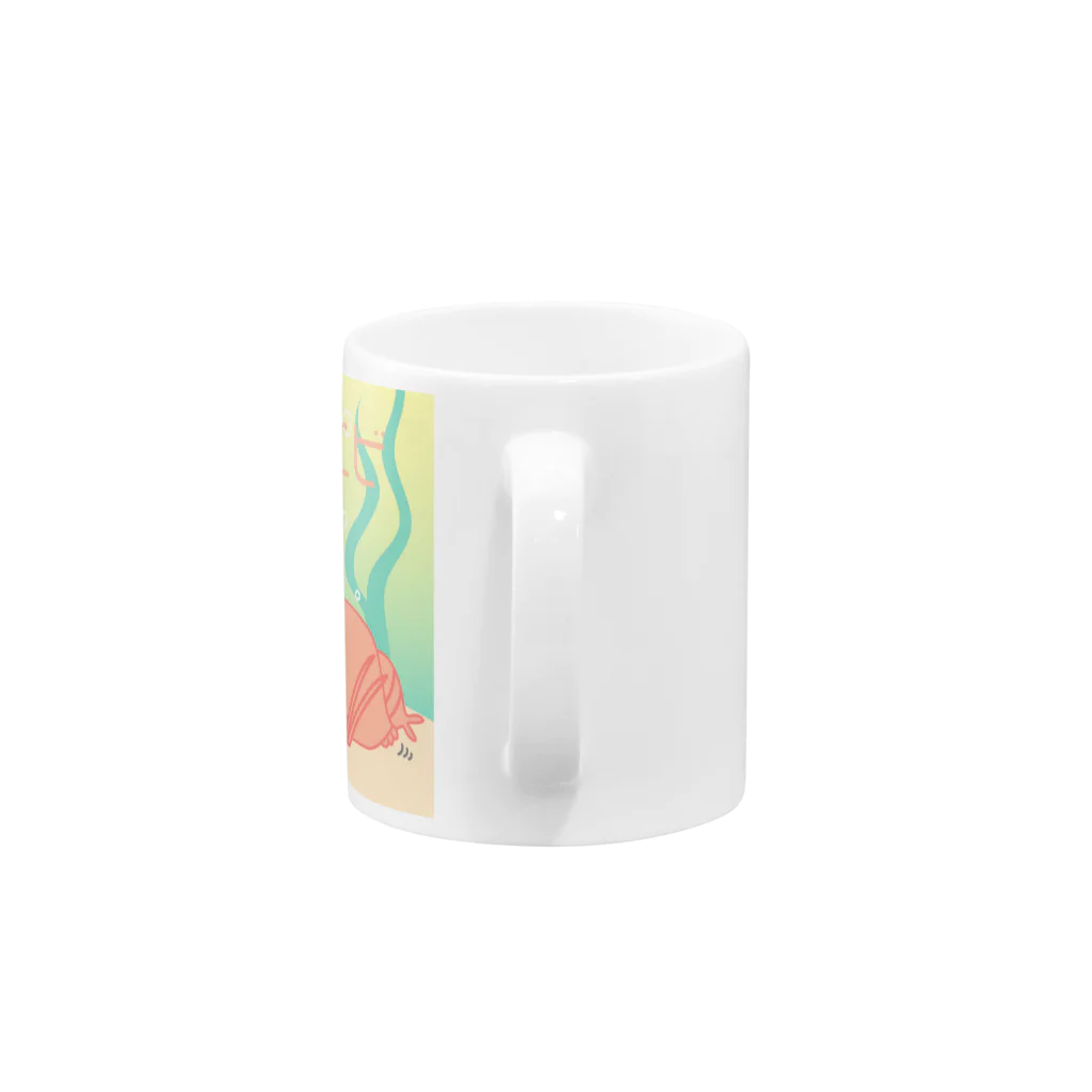 さのかのわしゃわしゃ動くカブトエビくん Mug :handle