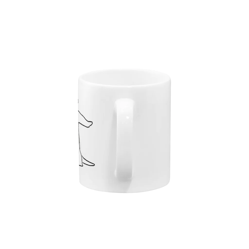 yesterdayの威嚇するコアリクイ Mug :handle