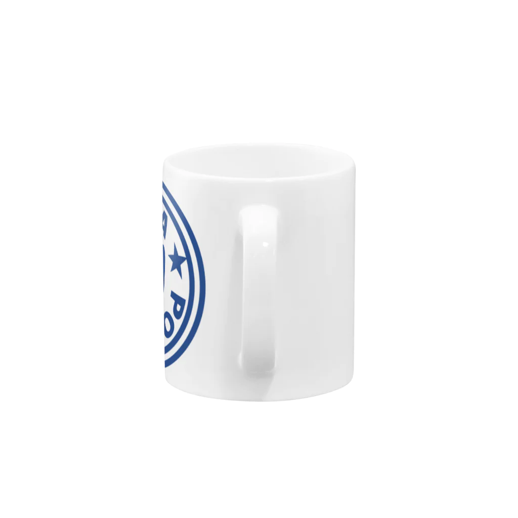 あおちゃぽこのまるあおちゃマーク Mug :handle