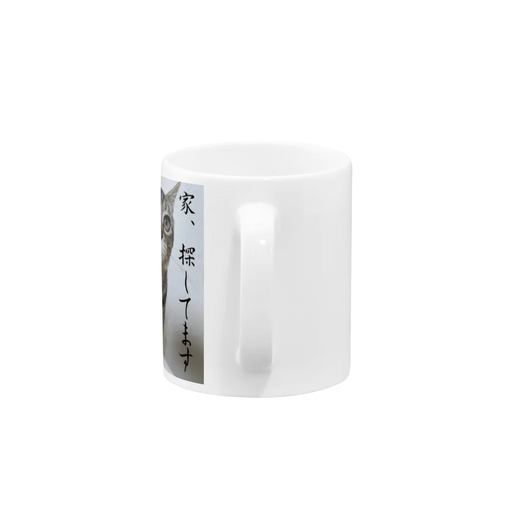 nekoinuitachi-kaori保護猫 TNRなどのおうちさがしねこ Mug :handle