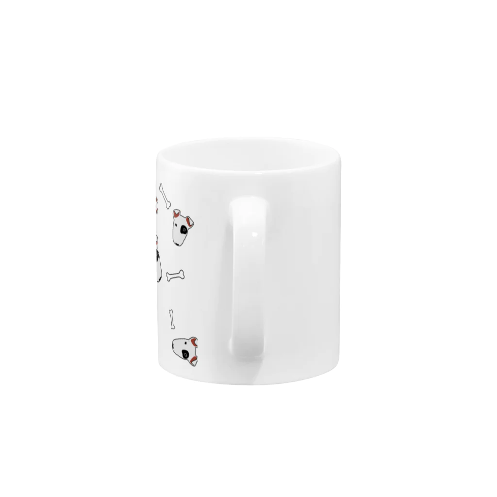 ぴらななショップのブルテリアくん Mug :handle