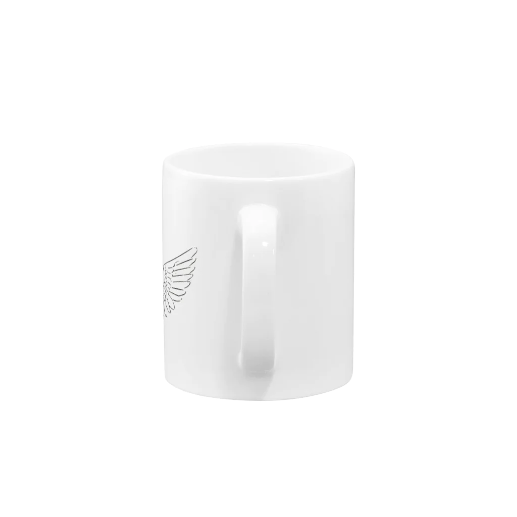 miniの天使の羽 Mug :handle