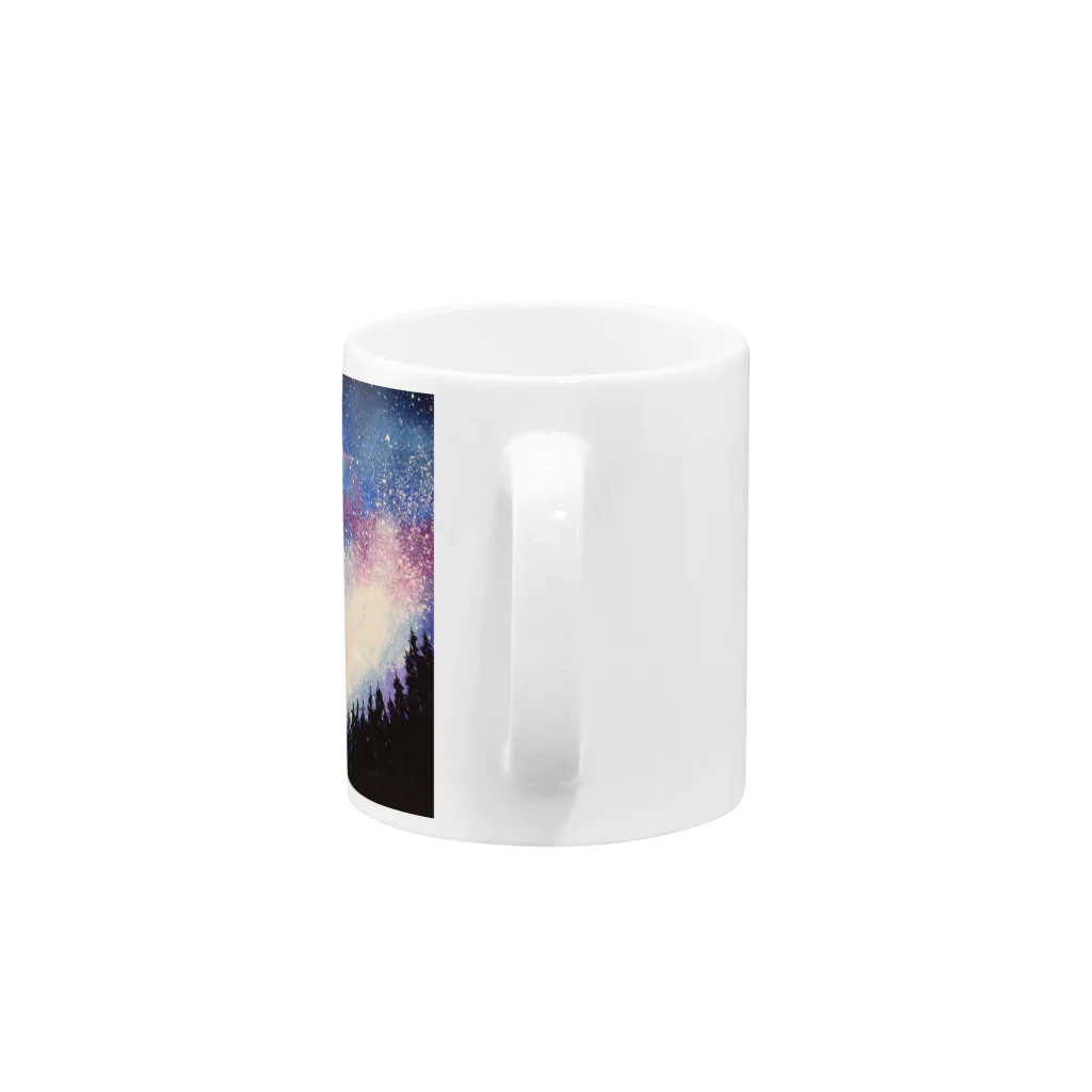 BTOKの森から見上げた星空 Mug :handle