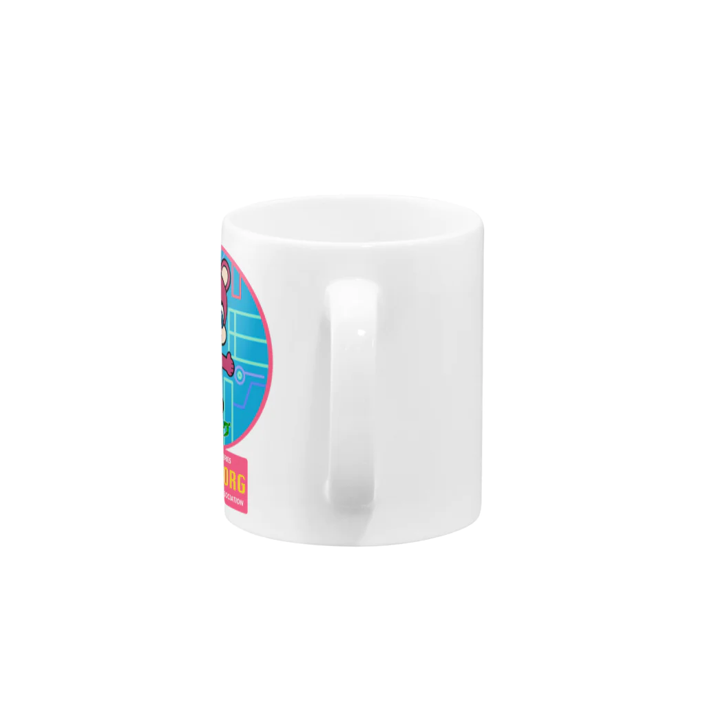 PICOPICOのクマボーグ Mug :handle