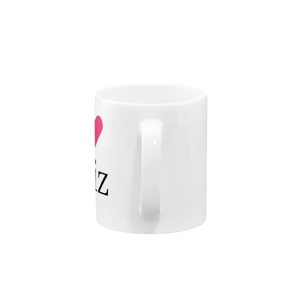 Animaletc.のI love Quiz Mug :handle