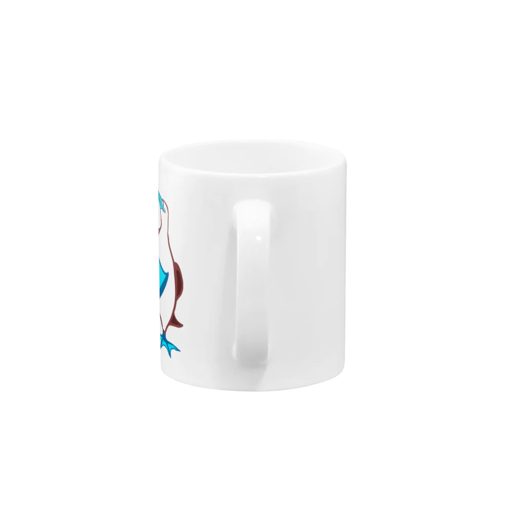 アイスキャップのアオアシカツオドリ Mug :handle