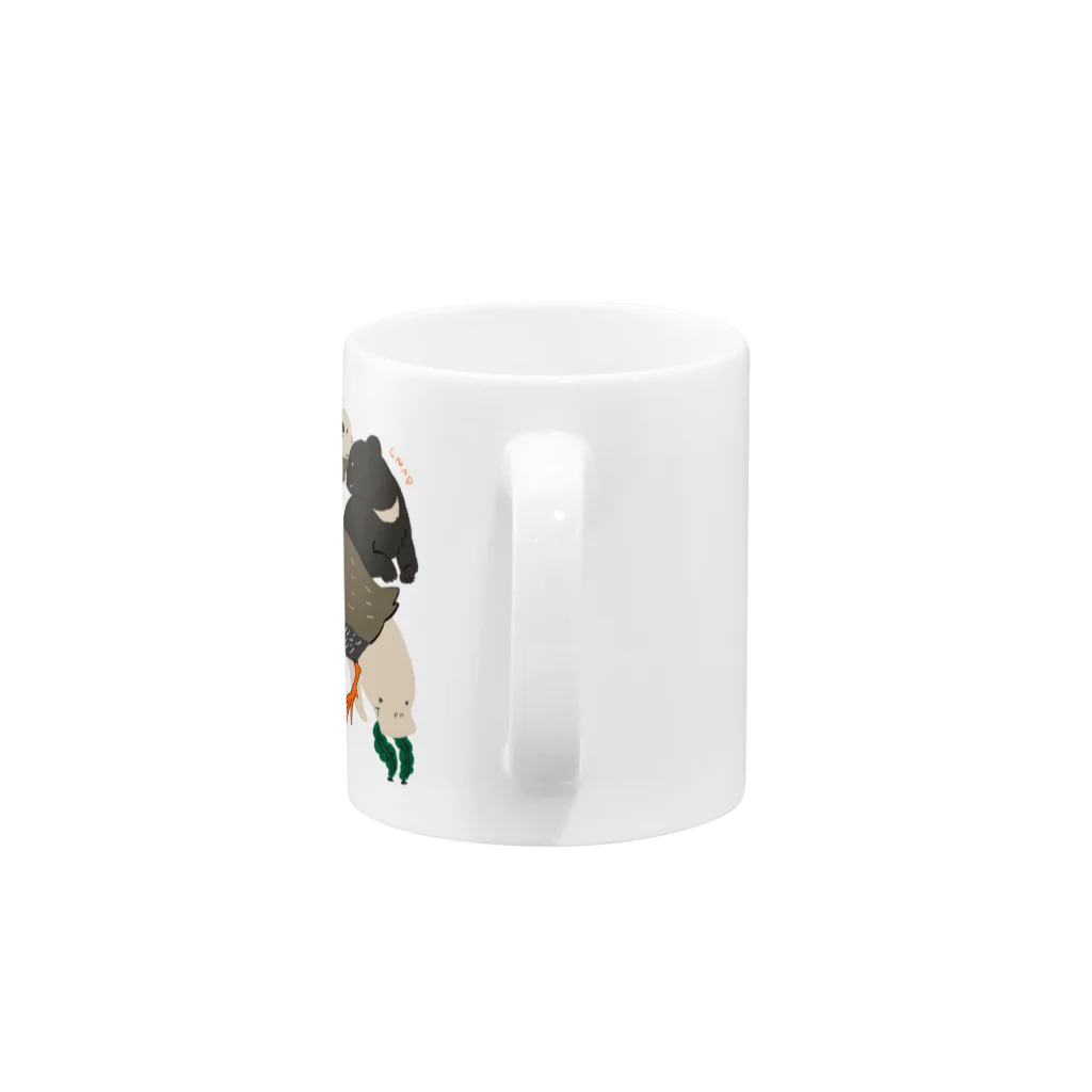 チナップあにまるマートのぜつめつきぐしゅ１ 〜japan〜 Mug :handle