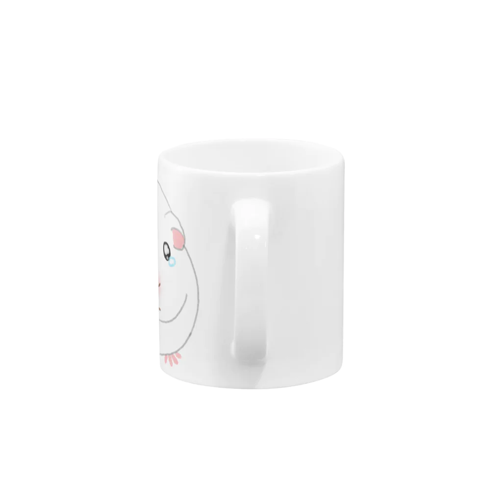 はちろくのスズリの泣き虫モルモット Mug :handle