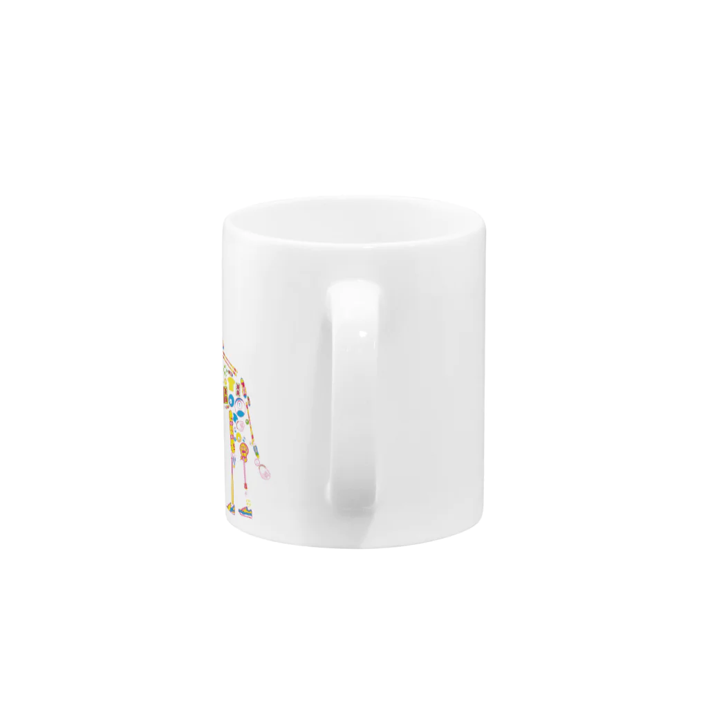 サーヘーショップのポップなキリン Mug :handle