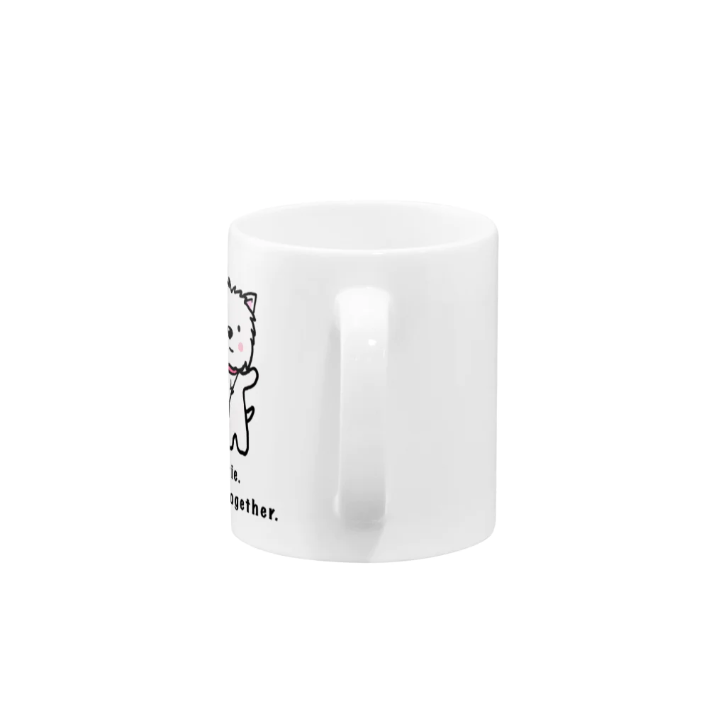 Kizplanning 「Sylph&Devil's」のしろいぬルッチー【2wes】マグ Mug :handle