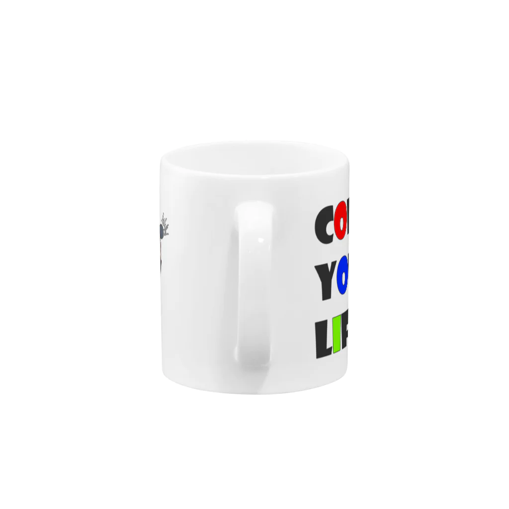 詩川呉服店のColor Your Life. Mug :handle