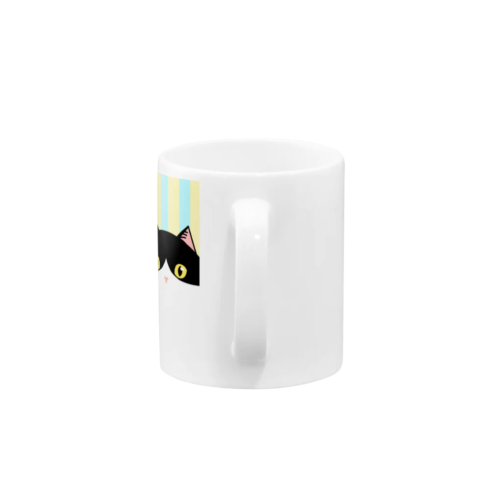 SHOP ベアたんのはちわれさん Mug :handle